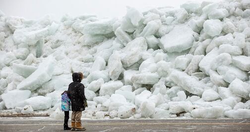 Las imágenes del 'tsunami de hielo' en Canadá 