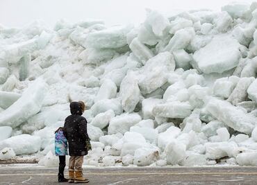 Las imágenes del 'tsunami de hielo' en Canadá