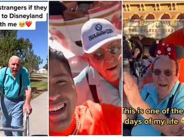 “Es uno de los mejores días en mi vida”, tiktoker lleva a veterano de 100 años a Disneyland