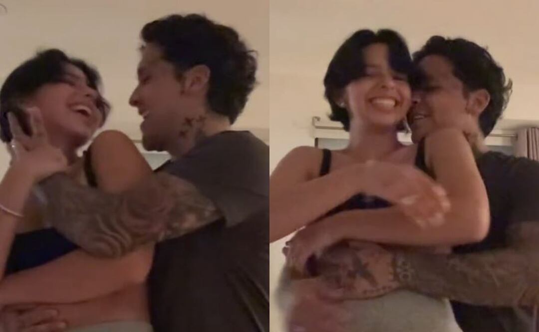 Ángela Aguilar protagoniza romántico video con Christian Nodal y le preguntan por las “esponjas”. Foto: Tiktok