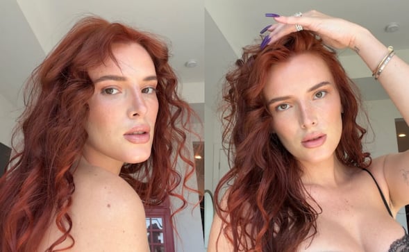 Bella Thorne arrasa el internet con lencería traslúcida tras cambio de imagen 