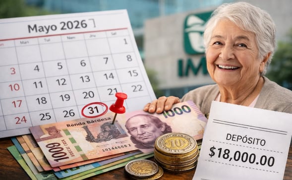 Pensión IMSS mayo 2026: fecha EXACTA de pago, monto y quién cobra primero 