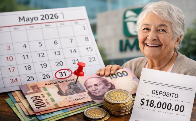 Pensión IMSS mayo 2026: fecha EXACTA de pago, monto y quién cobra primero 