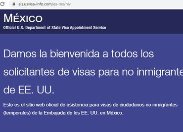 Páginas oficiales donde debes tramitar la visa de Estados Unidos