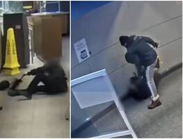Video. Golpean brutalmente a cliente durante asalto en McDonald’s de NY