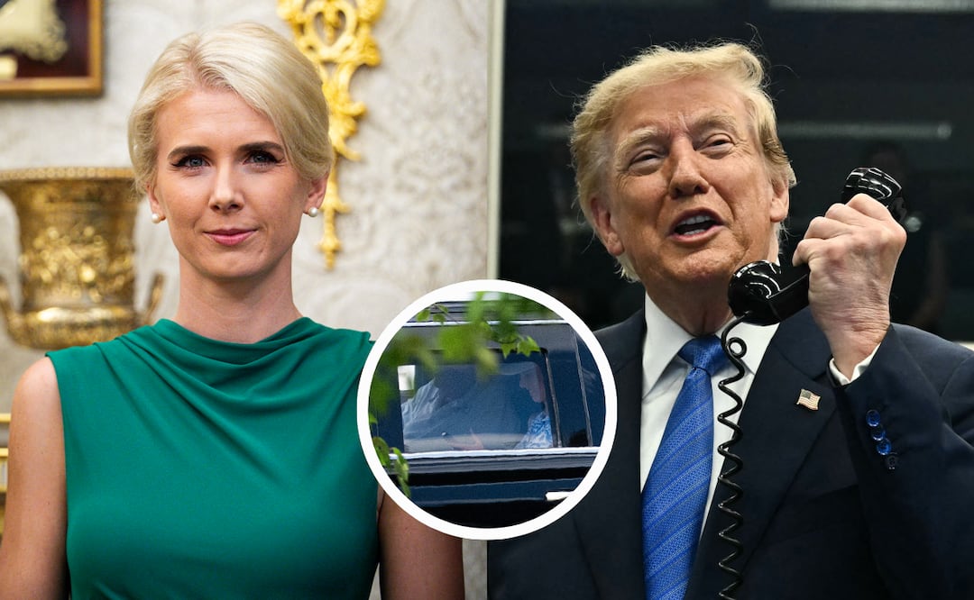 Donald Trump es captado otra vez junto a su asistente Natalie Harp sin Melania y desata críticas. Foto: EFE / AFP