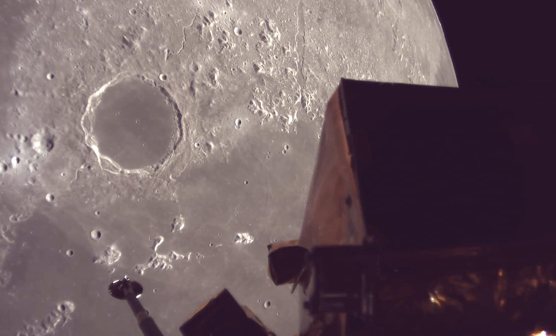Misión Resilience sufre un accidente y falla durante su alunizaje en la Luna (ispace, inc. via AP)