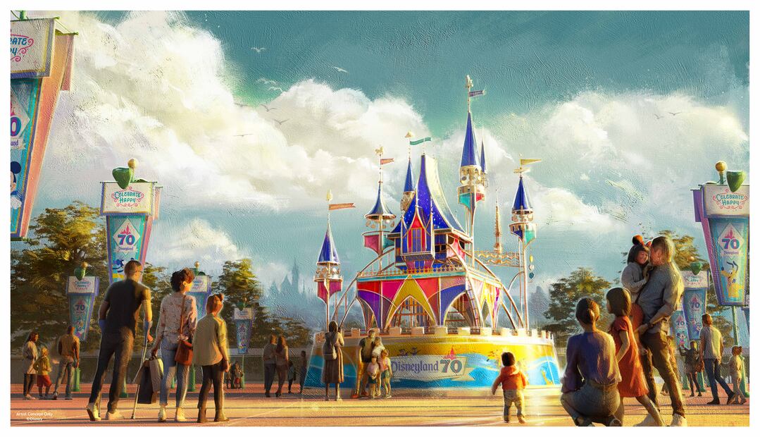 Disneyland Resort 70th Celebration. Imagen cortesía de Disneyland Latino. (Artistic Concept/Disneyland Resort)