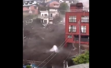 Video. Así fue el deslizamiento de tierra en centro de Japón