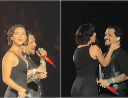 Dueto y beso en vivo: Nodal apaga rumores de coqueteo con otra mujer al cantar sólo para Ángela en Bogotá