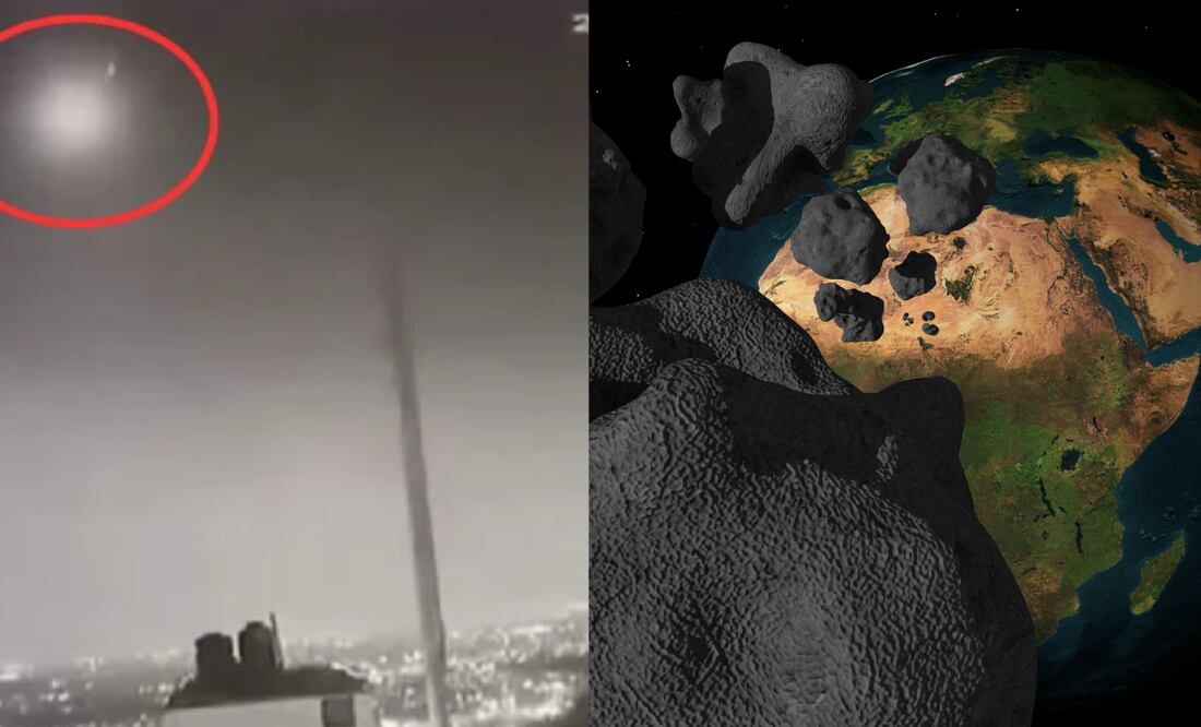 ¿Meteorito, meteoro o bólido? Que fue lo que cayó en la CDMX FOTO: Captura de Video / CANVA