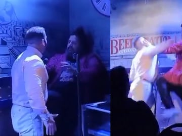 Padre golpea a famoso comediante en el escenario por comentarios inapropiados hacia su bebé