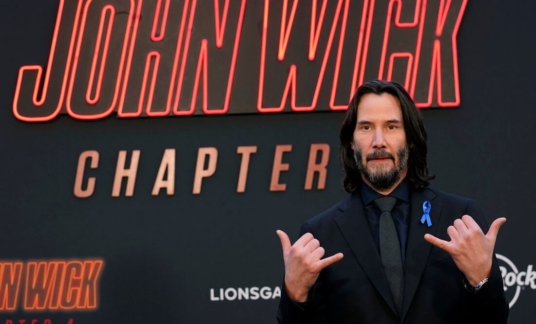 Keanu Reeves estrena la cuarta parte de 'John Wick'. Foto: AP