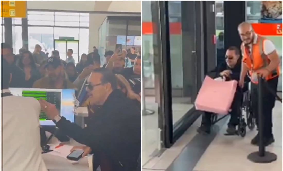 Julio Preciado estalla en el aeropuerto de Tijuana tras quedar varado por 12 horas: "Ustedes no dan soluciones". Foto: Captura de pantalla / X