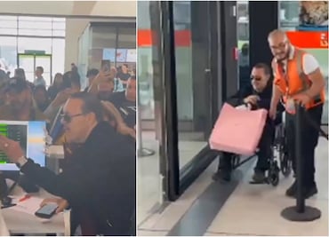 Julio Preciado 'explota' contra empleados de Volaris en pleno aeropuerto: ‘¡Ustedes no dan soluciones, son títeres!