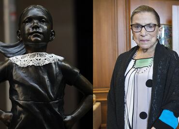 La 'Niña sin miedo' rinde homenaje a la jueza Ruth Bader Ginsburg