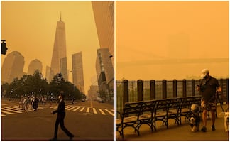 Imágenes apocalípticas en Nueva York por incendios en Canadá