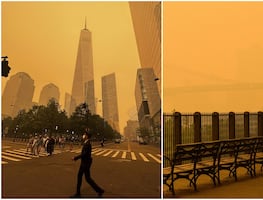 Imágenes apocalípticas en Nueva York por incendios en Canadá