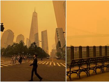 Imágenes apocalípticas en Nueva York por incendios en Canadá