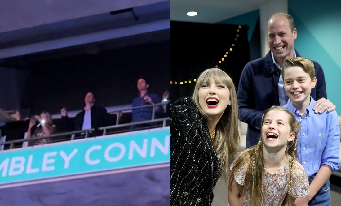 Captan al príncipe William mientras baila en concierto de Taylor Swift en Londres. Foto/TikTok/@KensingtonRoyal en X