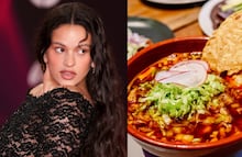 Rosalía prueba por primera vez el pozole en La Casa de Toño y su reacción se vuelve viral. VIDEO