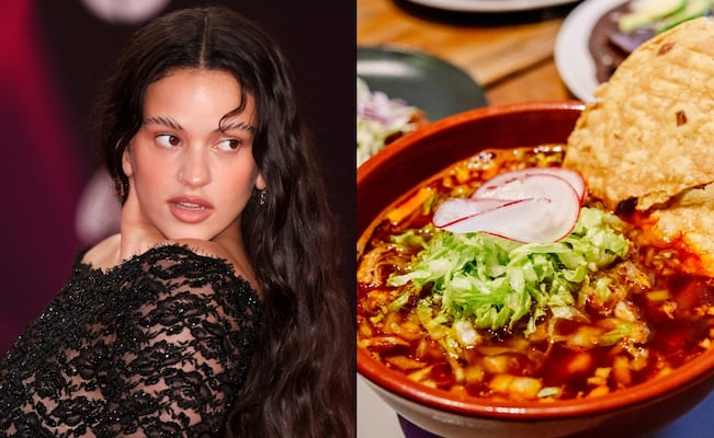 Rosalía prueba por primera vez el pozole en La Casa de Toño y su reacción se vuelve viral. VIDEO