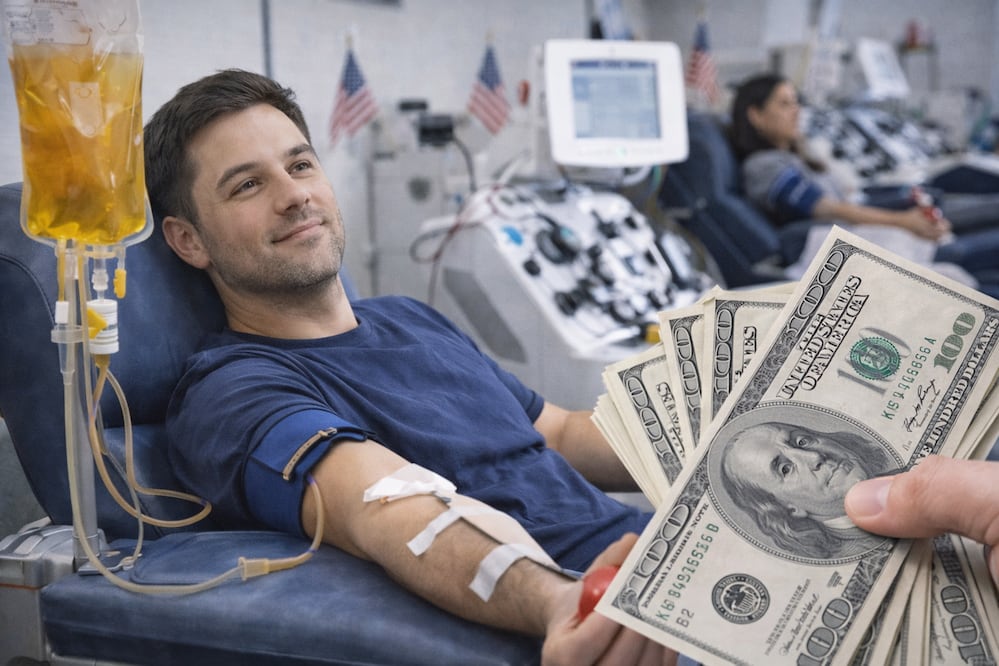 Venta de plasma en Estados Unidos: cuánto pagan, requisitos y qué tan seguro es. Foto: IA