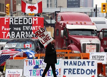 Protestas en Canadá por mandatos Covid inspiran movilización en otros países