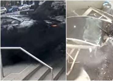 Video. Tesla sin frenos se estrella a toda velocidad con edificio en Ohio