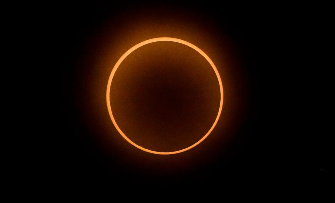 Eclipse anular solar del 14 de octubre de 2023. Foto: EFE/ Bienvenido Velasco