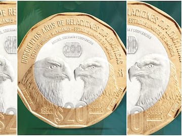¿Cómo conseguir la moneda de $20 pesos, que conmemora la relación México-Estados Unidos?