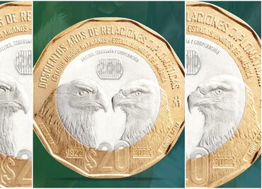 ¿Cómo conseguir la moneda de $20 pesos, que conmemora la relación México-Estados Unidos?