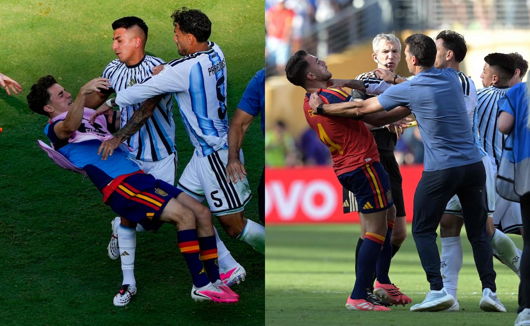 ¿Qué pasó con Leandro Paredes, Gavi y García tras triunfo de España? El detrás de la violenta agresión del argentino. Foto: AP / AFP