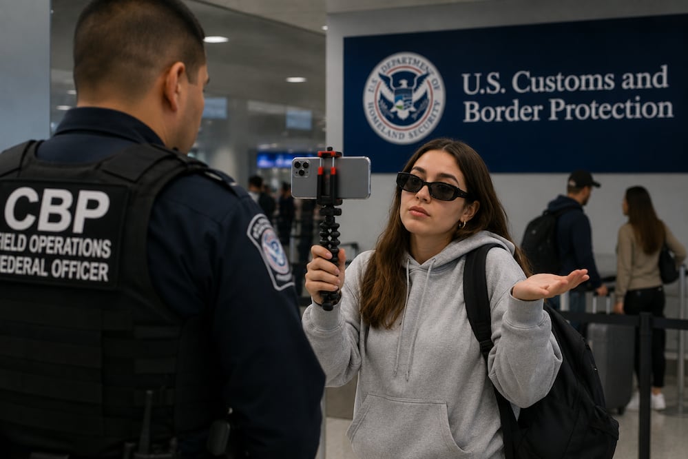Influencers con visas de turista no tienen permitido crear contenido en EU, advierte CBP. Foto: Especial / US Customs and Border Protection