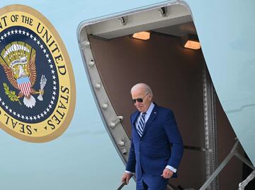 Biden llega a Atlanta en el Air Force One para el primer debate con Trump