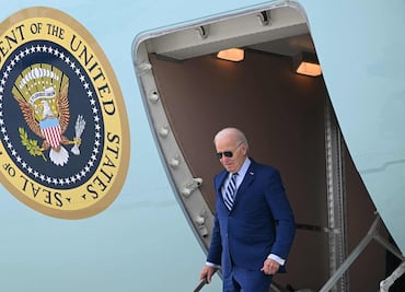 Biden llega a Atlanta en el Air Force One para el primer debate con Trump