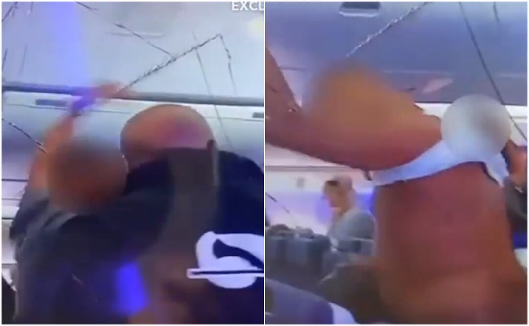 Pasajero apuñala a otro con botella rota durante vuelo de British Airways. Foto tomada de video / The Sun