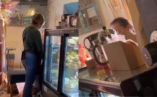 Extranjera 'explota' contra trabajadora mexicana por una confusión en la orden de su café. VIDEO