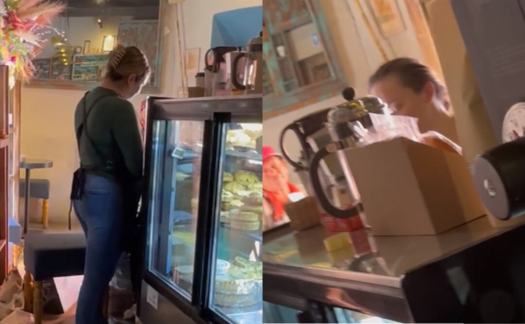 Extranjera agrede a trabajadora mexicana por una confusión en la orden de un café. Foto: Captura TikTok