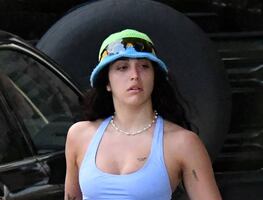 Hija de Madonna luce su silueta con bodysuit de Kim Kardashian en Miami
