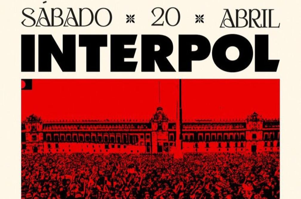 Interpol se presentará de manera gratuita en el Zócalo de la CDMX. Cuándo y a qué hora. Foto: Gobierno de la CDMX