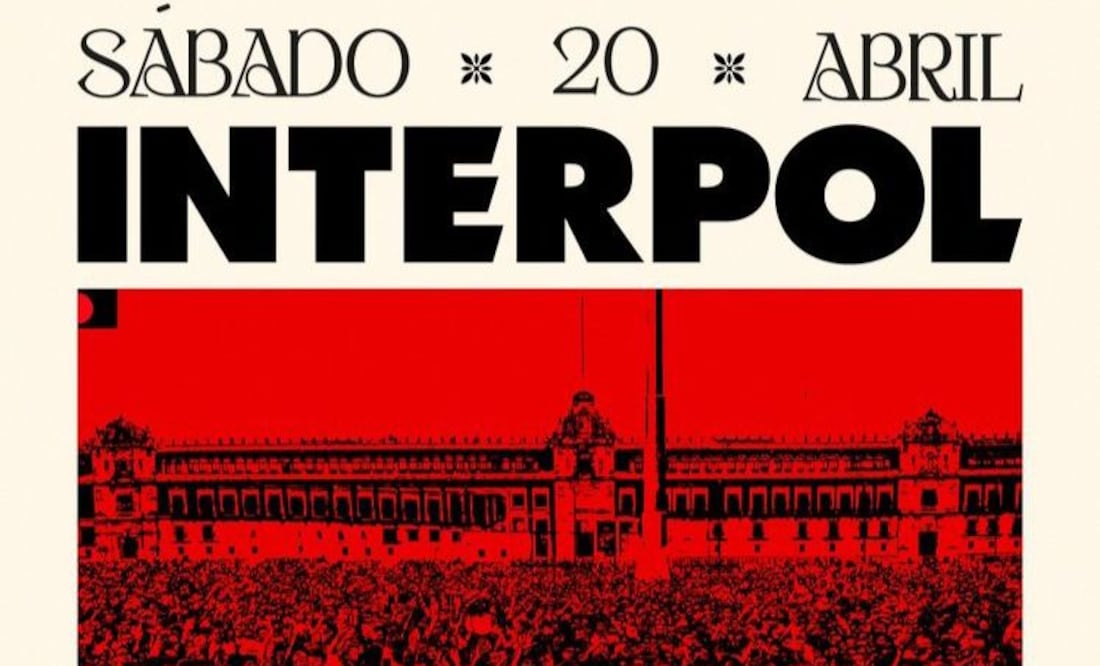 Interpol GRATIS en el Zócalo. ¿Cómo llegar, quiénes son los invitados y a qué hora comienza? Foto: Gobierno de la CDMX
