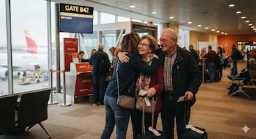 Aeropuertos de Estados Unidos lanzan pase para acompañar a familiares hasta la puerta de embarque