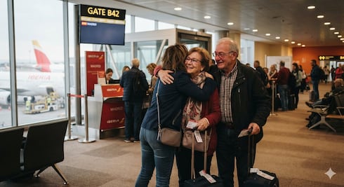 Aeropuertos de Estados Unidos lanzan pase para acompañar a familiares hasta la puerta de embarque