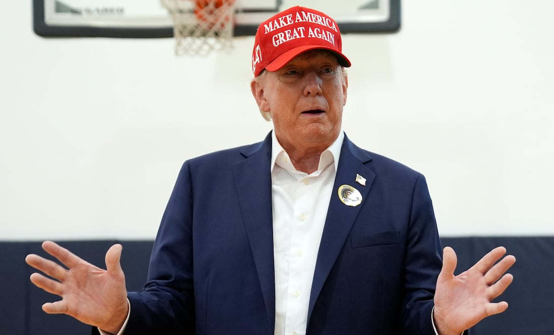 Trump se irrita con reportero por pregunta sobre el aborto: “Deja de hablar de eso”. Foto: AP