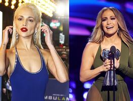 Eiza González sigue a JLo y luce una falda totalmente transparente