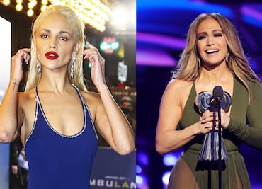 Eiza González sigue a JLo y luce una falda totalmente transparente