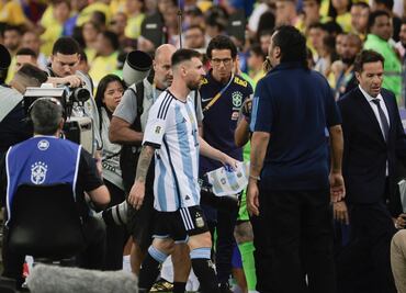 Messi y la selección argentina se retiran del Maracaná tras enfrentamientos entre hinchas