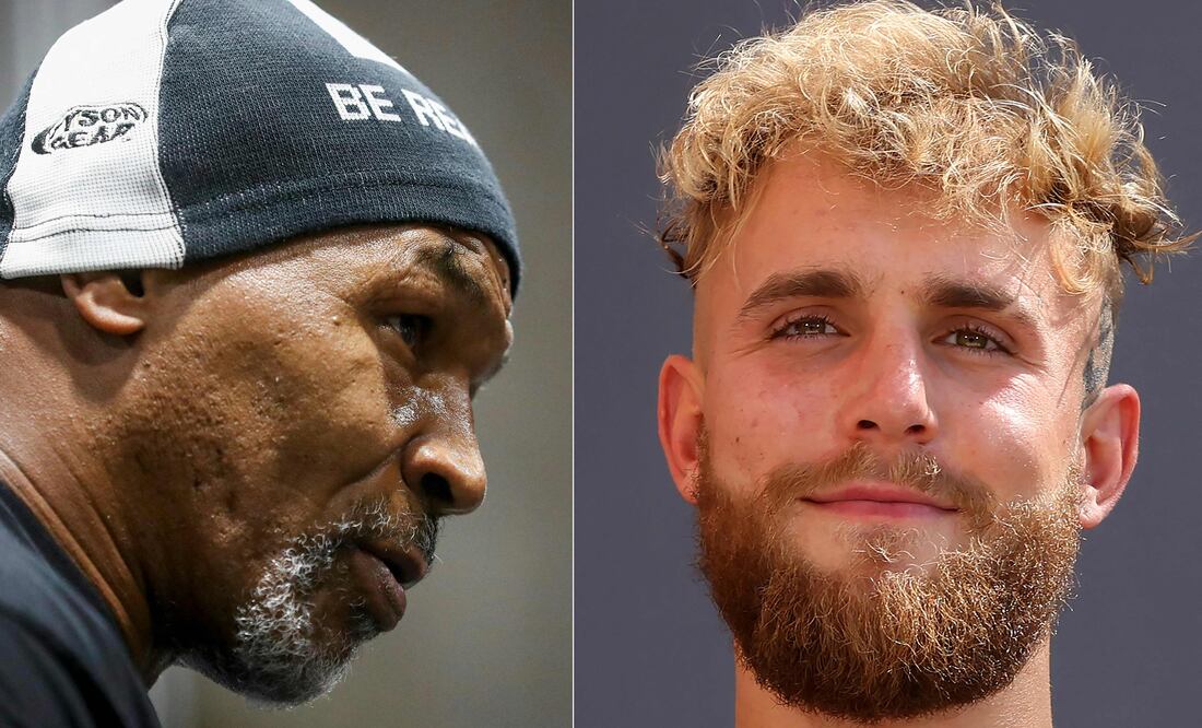 Choque de Titanes: Jake Paul se enfrentará a Mike Tyson en un épico combate en VIVO (Photo by Ian Maule and Fayez Nureldine / AFP)