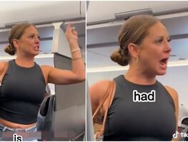 Caos en vuelo de American Airlines: Mujer enloquece y afirma que un pasajero no es real